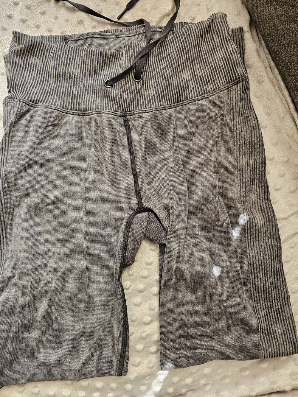 PINKActive Washed Gray Drawstring Legging